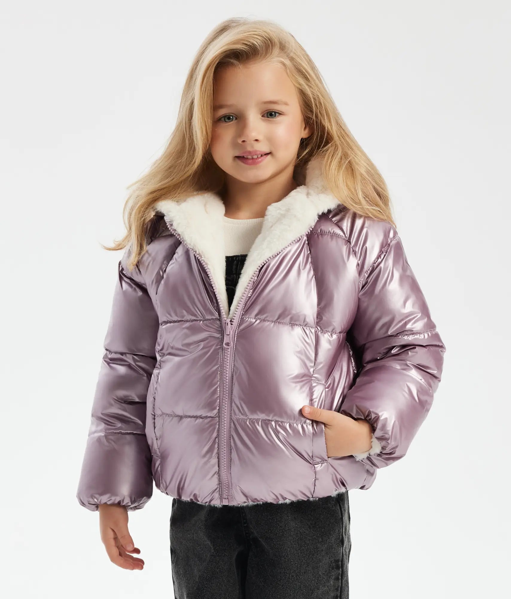 Reversible winter jackets for girls – warmth and style