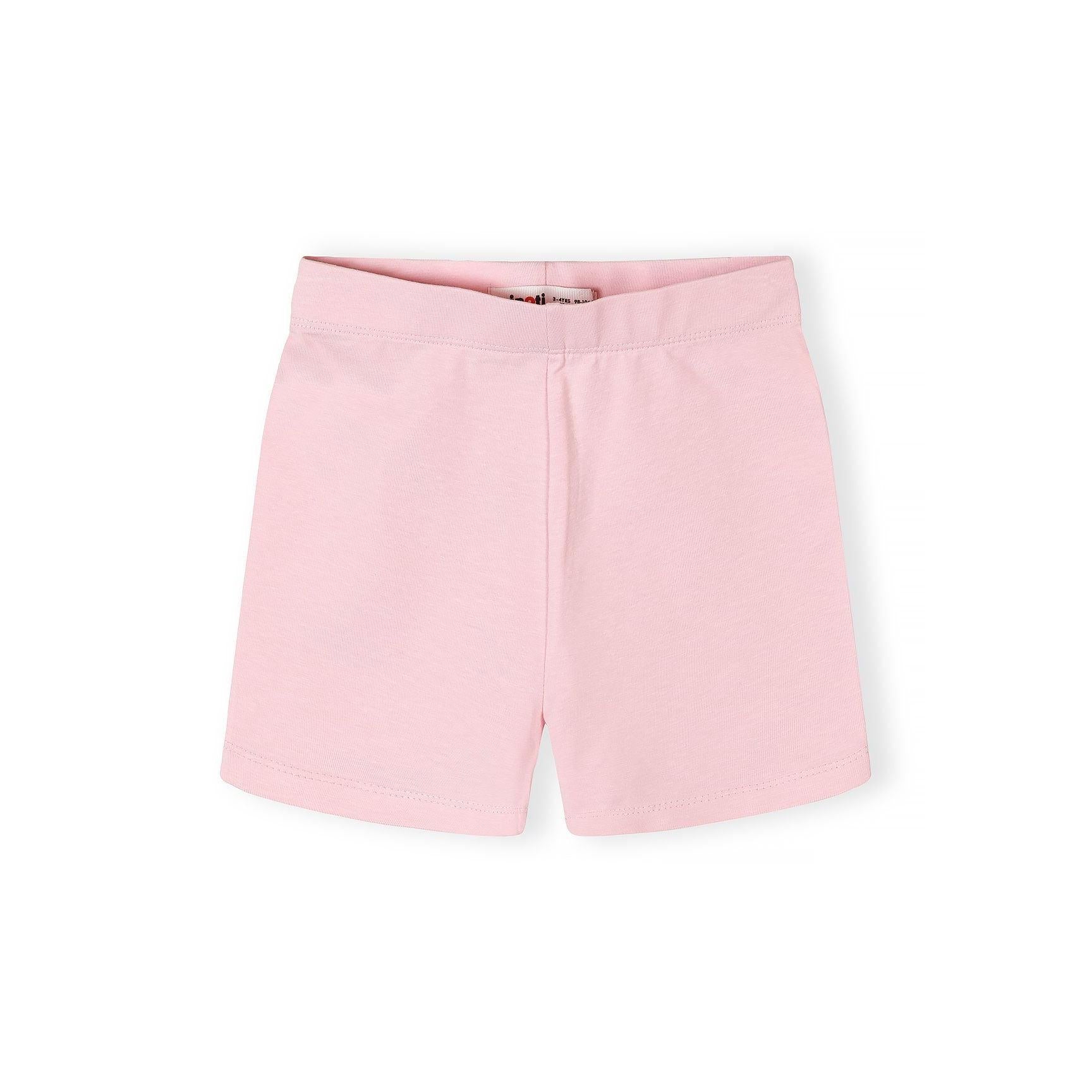 Single beige melange cycle shorts displayed flat on white background showing the basic solid colour design